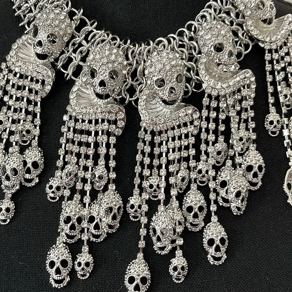Eye candy Los Angeles, skeleton, rhinestone, necklace, new tags eye candy - Picture 2 of 7
